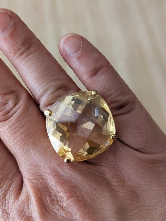 Jewelry - Lauren G Adams Yellow CZ Cocktail Ring - Women Jewelry